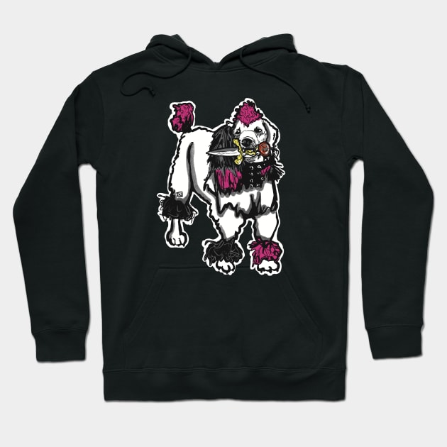 Spooky Horror Punk Dog Hoodie by TheEND42